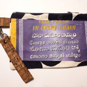 Rice Bag & Canvas Wristlet "Fresh in Every Grain"