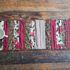 Cozy Christmas Table Runner Sewn by refugees