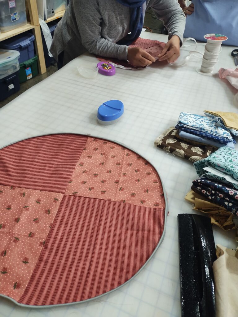 Refugee women vocational sewing class