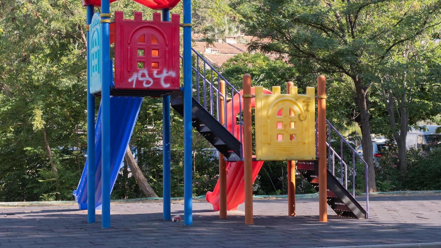 colorful children s playground in izmir park